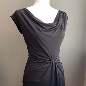 Michael Kors Drape Neck Drop Waist Dress